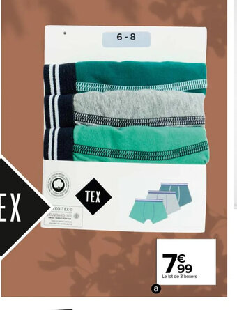 Carrefour Boxers garcon offre