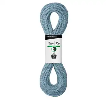 Decathlon Corde d'escalade indoor 10mm x 35 m - couleur bleu offre