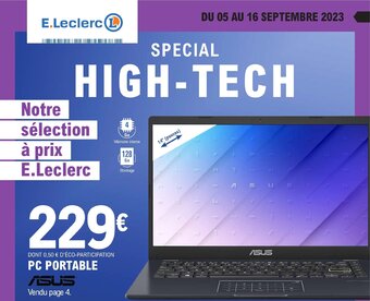 E.Leclerc PC PORTABLE offre