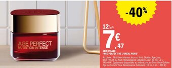 E.Leclerc SOIN VISAGE AGE PERFECT DE L'OREAL PARIS offre
