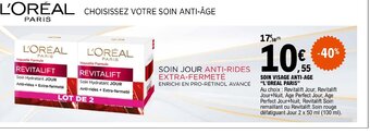 E.Leclerc SOIN VISAGE ANTI-AGE L'OREAL PARIS offre