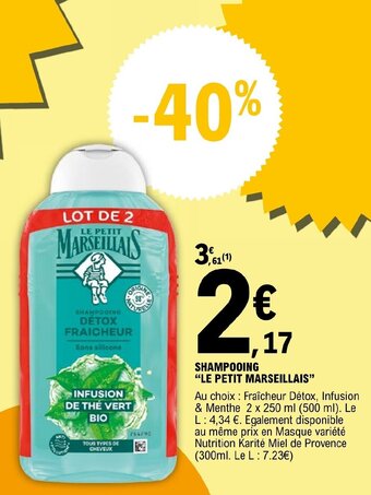 E.Leclerc SHAMPOOING LE PETIT MARSEILLAIS offre