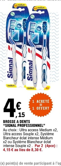 E.Leclerc BROSSE A DENTS SIGNAL PROFESSIONNEL offre