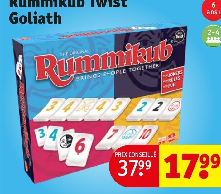 Promo Rummikub Twist Goliath chez Kruidvat