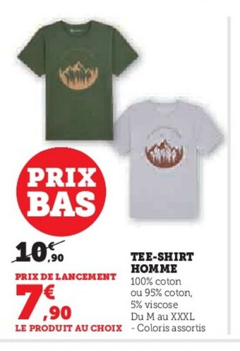 Super U TEE-SHIRT HOMME offre