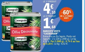 E.Leclerc HARICOTS VERTS EXTRA-FINS offre