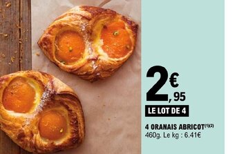 E.Leclerc 4 ORANAIS ABRICOT offre