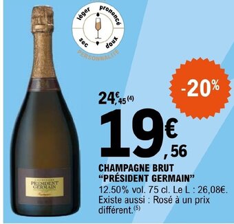 CHAMPAGNE BRUT PRĂSIDENT GERMAIN
