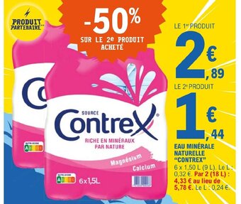E.Leclerc EAU MINÉRALE NATURELLE CONTREX offre