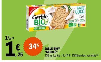 E.Leclerc SABLÉ BIO GERBLÉ offre