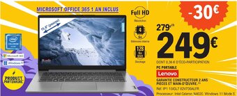 E.Leclerc PC PORTABLE offre