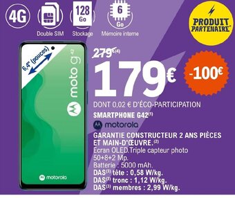 E.Leclerc SMARTPHONE G42 offre