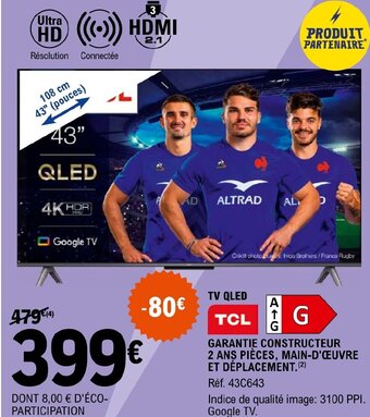 E.Leclerc TV QLED TCL offre