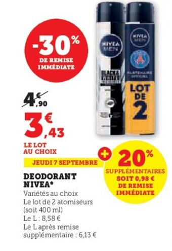 DEODORANT NIVEA