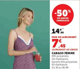 Hyper U CARACO FEMME offre