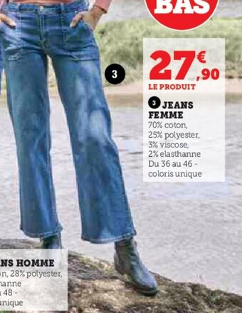 Hyper U JEANS FEMME offre