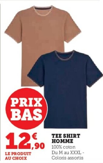 Hyper U TEE SHIRT HOMME offre