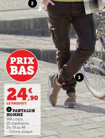 Hyper U PANTALON HOMME offre