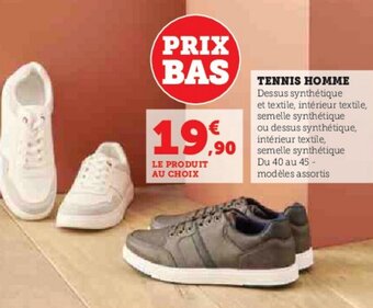 Hyper U TENNIS HOMME offre