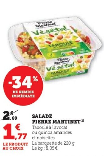 Hyper U SALADE PIERRE MARTINE offre
