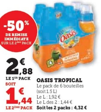 Hyper U OASIS TROPICAL offre