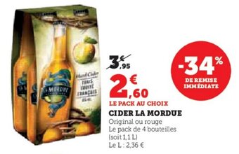 Hyper U CIDER LA MORDUE offre