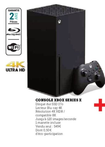 Hyper U CONSOLE XBOX SERIES X offre