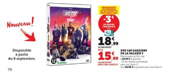 DVD LES GARDIENS DE LA GALAXIE 3