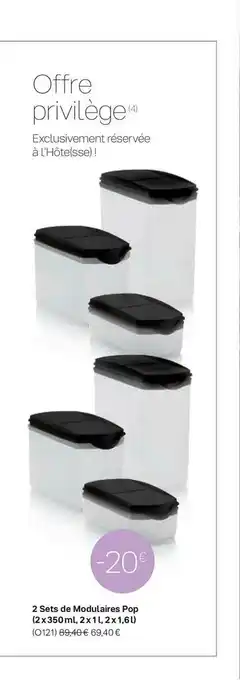 2 Sets De Modulaires Pop