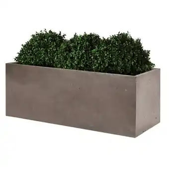 Gamm vert Bac à fleurs en fibre de terre taupe l60 h30 cm offre