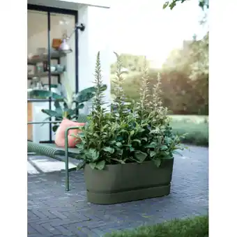Gamm vert Jardinière elho greenville terrasse 80 cm vert offre