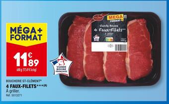 ALDI Boucherie st-clément 4 faux filets offre