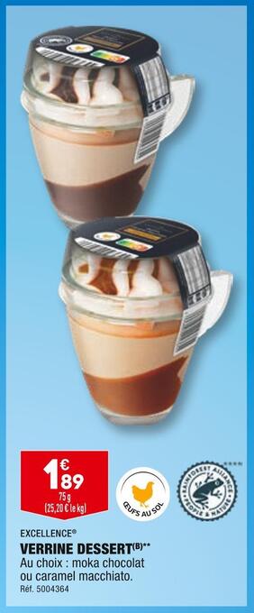 ALDI Excellence verrine dessert offre