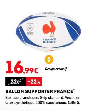 Sport 2000 Gilbert ballon supporter france offre