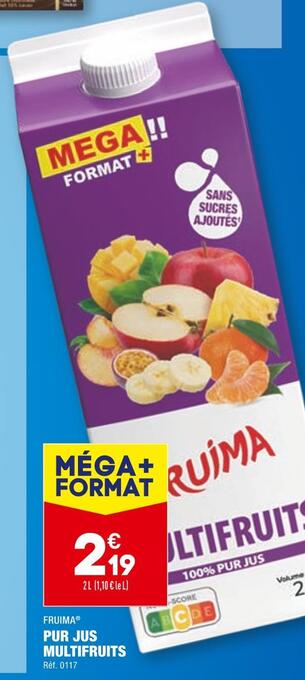 ALDI Fruima pur jus multifruits offre