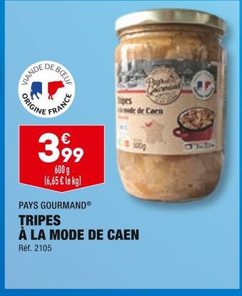 Pays gourmand tripes Ă la mode de caen