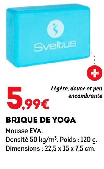 Sveltus brique de yoga