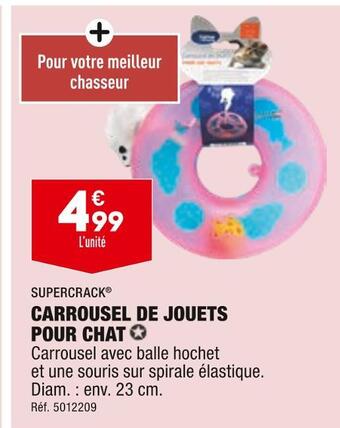 ALDI Supercrack carrousel de jouets pour chat offre