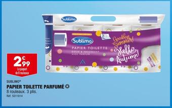 ALDI Sublimo papier toilette parfumé offre