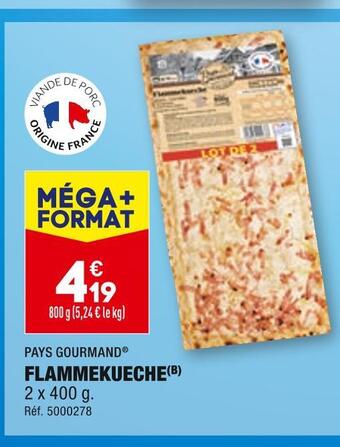 ALDI Pays gourmand flammekueche offre