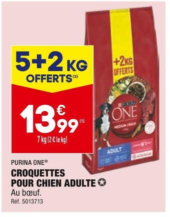 ALDI Purina one croquettes pour chien adulte offre