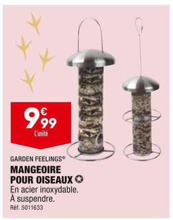 ALDI Garden feelings mangeoire pour oiseaux offre