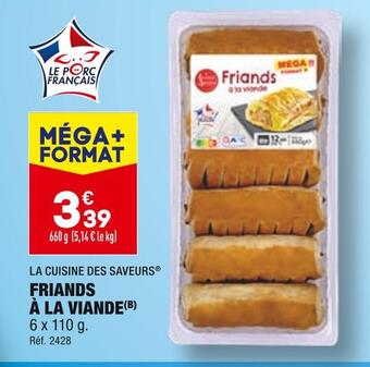 La cuisine des saveurs friands à la viande