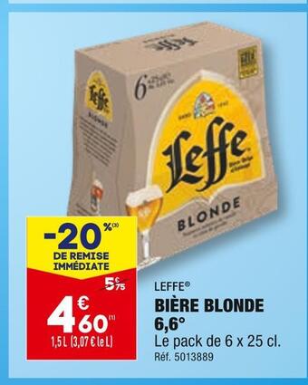 ALDI Leffe bière blonde 6,6° offre