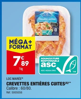 Loc marée crevettes entières cuites