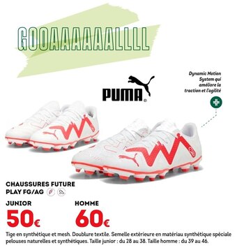 Sport 2000 Puma chaussures future play fg/ag offre