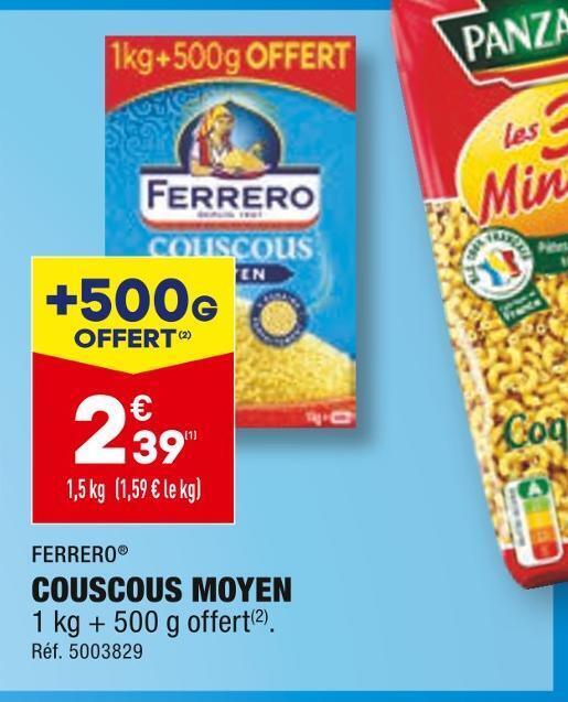 Promo Ferrero couscous moyen chez ALDI