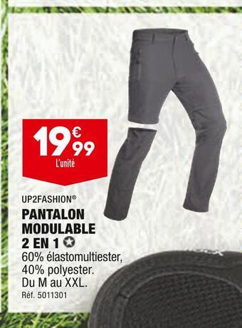 ALDI Up2fashion pantalon modulable 2 en 1 offre
