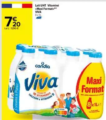 Carrefour Lait UHT Vitaminé *Maxi Formats* offre