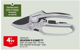 ALDI Gardenline sécateur à cliquet offre